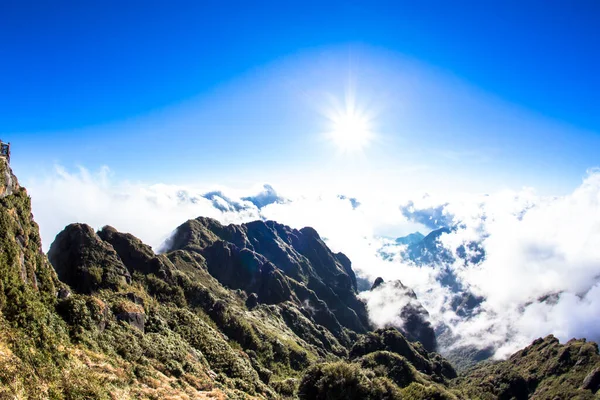 Destino Cênico Topo Monte Fansipan Sapa Vietnã Ásia Aka Telhado — Fotografia de Stock