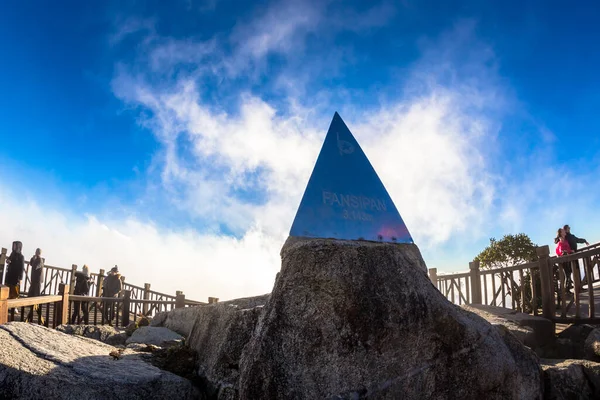 Destination scenic at top of Mount Fansipan Sapa Vietnam Asia aka Roof of Indochina