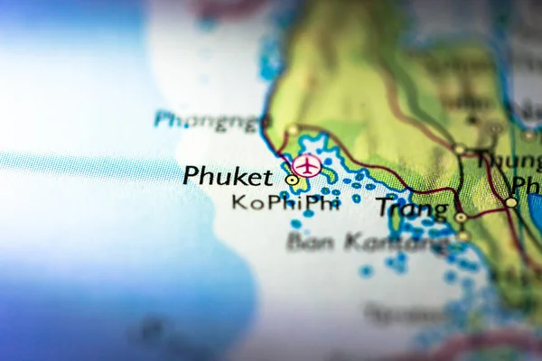 Пустельна Глибина Поля Фокусується Географічному Розташуванні Острова Пхукет Таїланді Індокитай — стокове фото