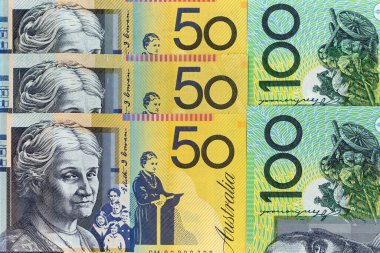 Para banknotları çeşitli banknotlar halinde Avustralya dolarına yayıldı