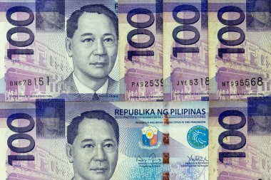 Para birimi banknotları çeşitli değerlerde Filipinler pesosuna yayıldı