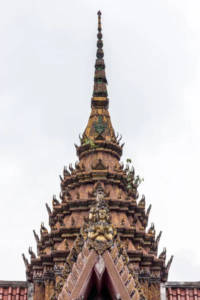 泰国Hat Yai Songkhla Hat Yai Songkhla Supasarnrangsan路的中国佛教寺庙屋顶 — 图库照片