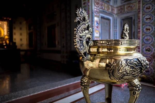 Čínský Buddhista Hugh Kadidlo Urna Supasarnrangsan Road Hat Yai Songkhla — Stock fotografie