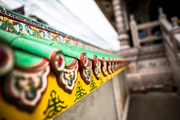 Techo Del Templo Budista Chino Supasarnrangsan Road Hat Yai Songkhla — Foto de Stock