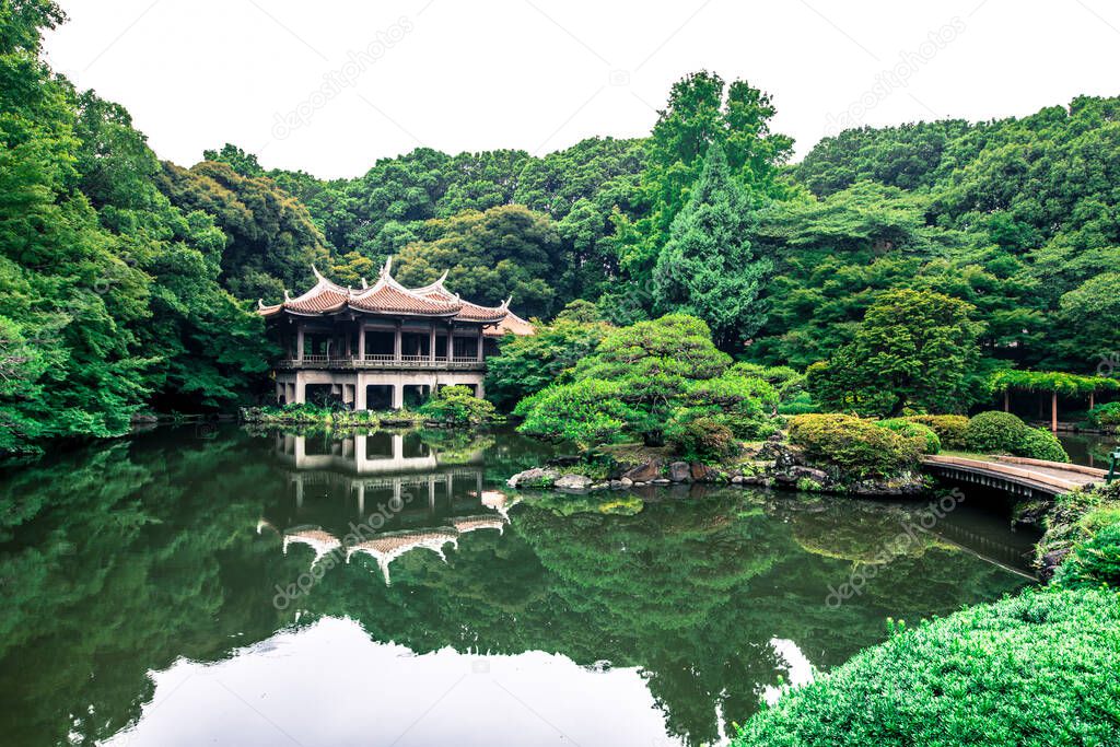 Shinjuku Gyoen National Garden is a large park and garden in Shinjuku and Shibuya, Tokyo, Japan