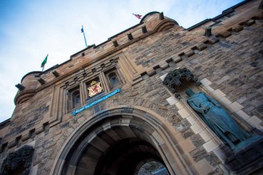 Edinbrugh Kalesi 'nin etrafında İskoçya' daki Edinbrugh Kalesi 'nden izleniyor.