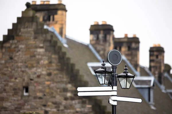 Rondom Edinbrugh Castle Gezien Vanaf Edinbrugh Castle Schotland — Stockfoto