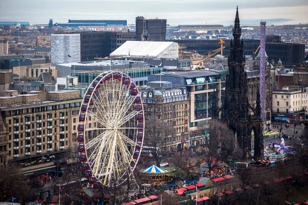 Edinbrugh Kalesi Nin Etrafında Skoçya Daki Edinbrugh Kalesi Nden Izleniyor — Stok fotoğraf