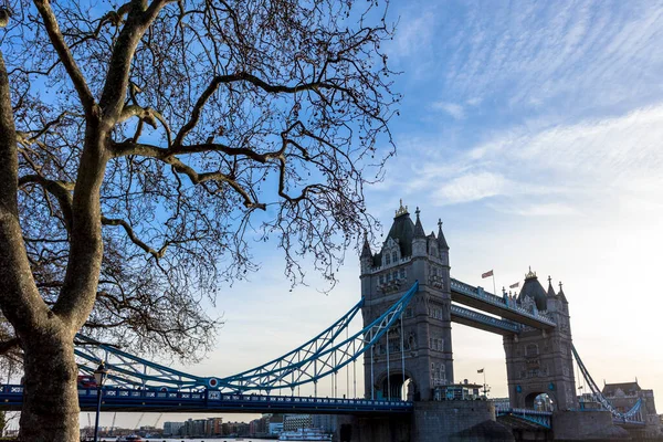 Tower Bridge Kombinerad Bascule Och Hängbro London Byggd Mellan 1886 — Stockfoto