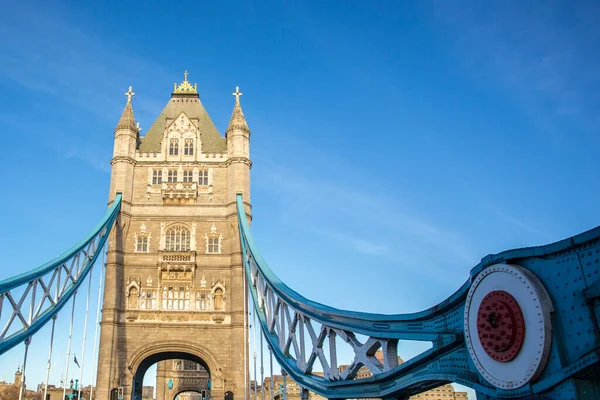 Тауэрский Мост Представляет Собой Комбинированный Басклеровский Подвесной Мост Лондоне Построенный — стоковое фото