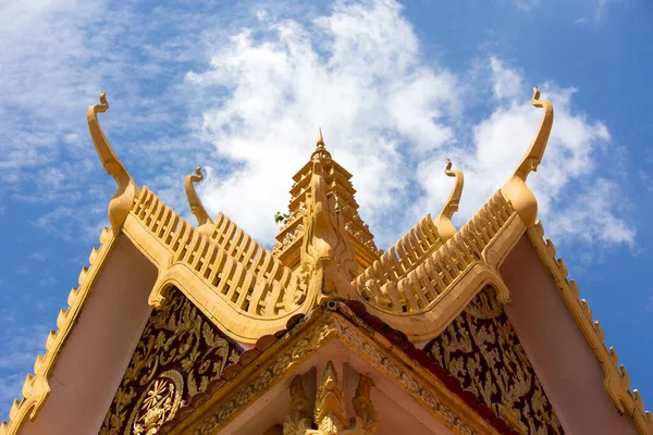 Turismo Arquitectura Techo Estilo Jemer Palacio Real Phnom Penh Camboya — Foto de Stock