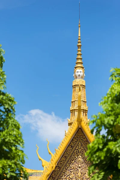 Turismo Arquitectura Techo Estilo Jemer Palacio Real Phnom Penh Camboya —  Fotos de Stock