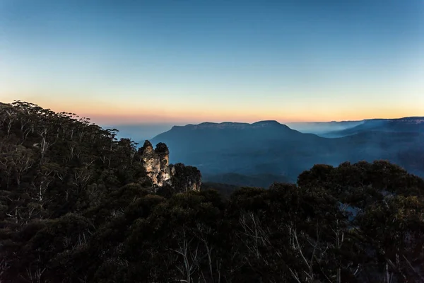 Three Sisters Unusual Rock Formation Blue Mountains New South Wales — Stock Photo, Image