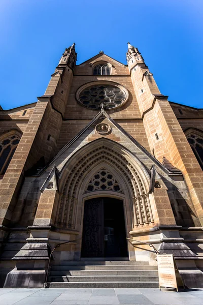 Katedrála Marie Katedrála Kostela Římskokatolické Arcidiecéze Sydney Sídlo Arcibiskupa Sydney — Stock fotografie