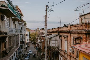Tiflis sokakları ve balkonları 