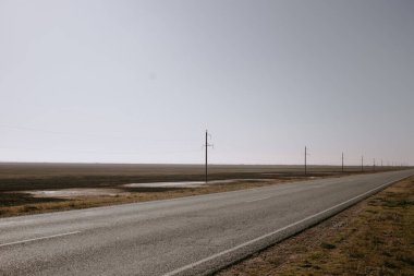 Bozkırda yolda