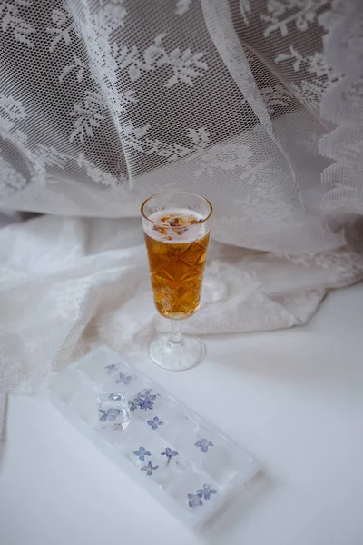 Apple Cider Lilac Ice — Stock Photo, Image