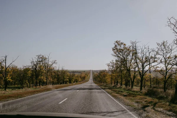 Schöne Aussicht Aus Dem Fenster Auto — Stockfoto