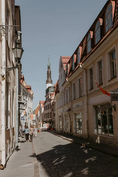 Rua Cidade Velha Tallinn — Fotografia de Stock