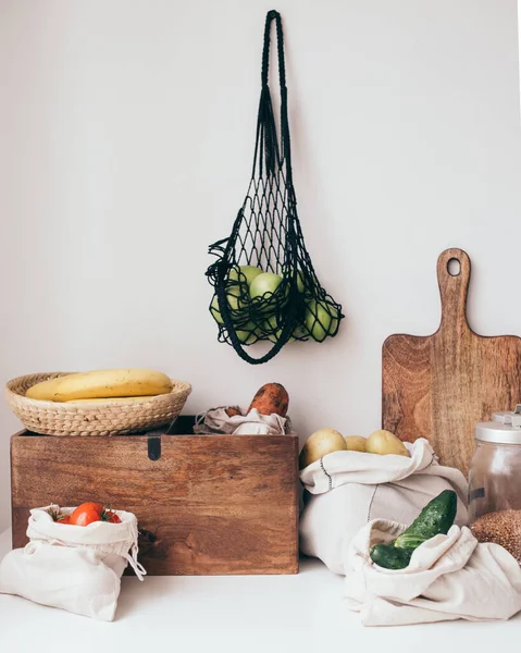 zero waste foot basket on the white background