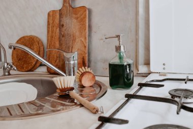 Bulaşık yıkamak için sıfır atık mutfak
