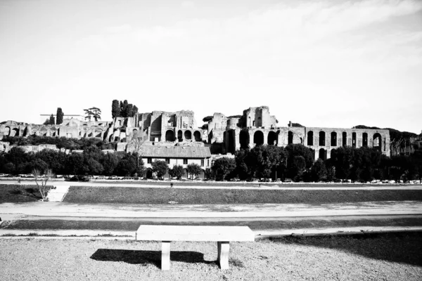 Bench Roman Hippodrome — Stock Photo, Image