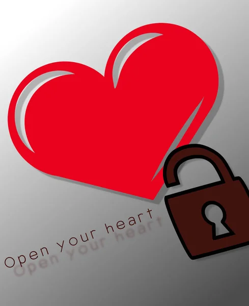 Heart logo with padlock