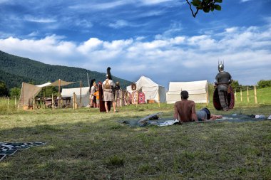 İle Roma kamp temsil manzara