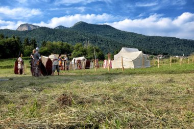 İle Roma kamp temsil manzara