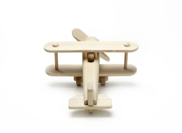 Drewniany Samolot Tworzenia Modelu — Zdjęcie stockowe