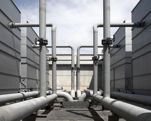 Set Industrial Pipes Pipelines — Stock Photo, Image