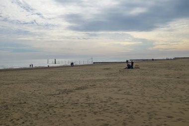 İle kış plaj manzara