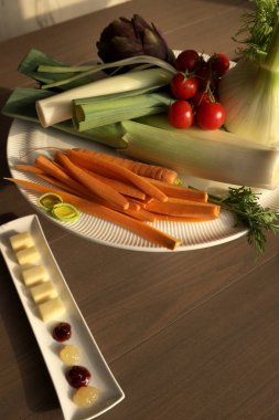 Taze ve renkli karışık sebze