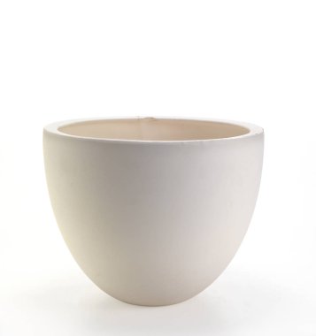 Beyaz arkaplanda vazo