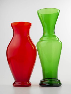 Cam Vazoda beyaz zemin üzerine