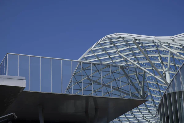 Arquitetura Moderna Com Tampa Vidro — Fotografia de Stock