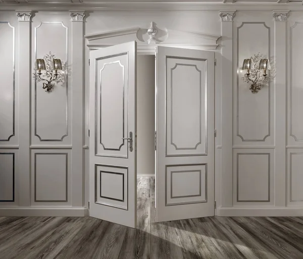 Ahşap duvar panelli oda