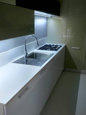 Modern mutfak ortamı detay