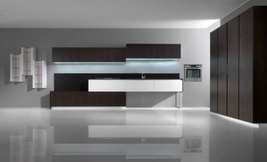 Modern mutfak ortamı detay