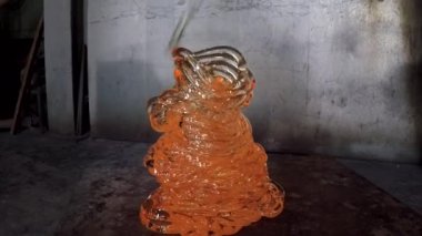 Renkli ve sıcak cam Spiral döküm