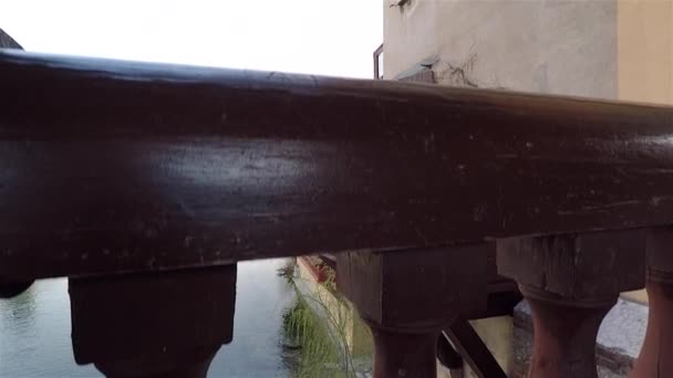 バッサーノ グラッパ橋からのパノラマ — ストック動画