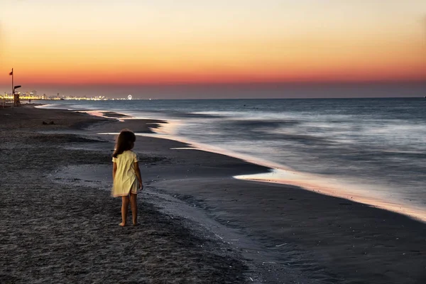 Paesaggio Marino Con Colori Dell Alba — Foto Stock