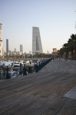 Eski ve modern gökdelenler ile Peyzaj