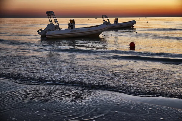 Paesaggio Marino Con Colori Dell Alba — Foto Stock