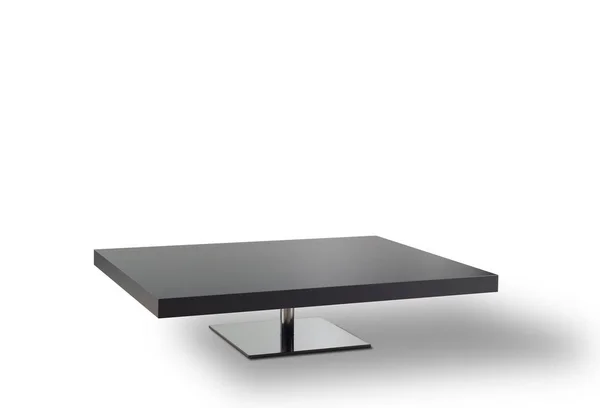 Coffee Table Steel Base White Background — Stock Photo, Image