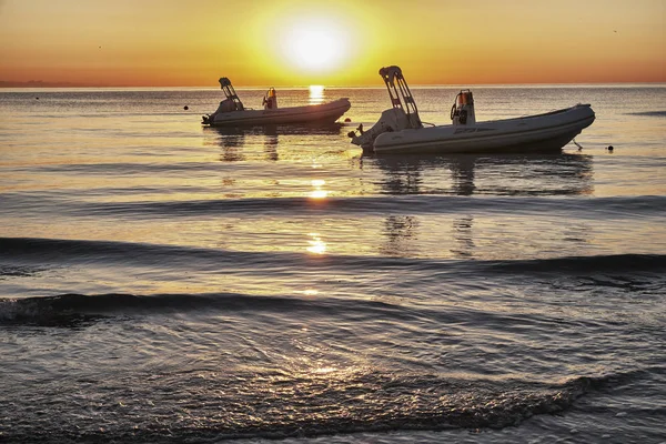 Paesaggio Marino Con Colori Dell Alba — Foto Stock