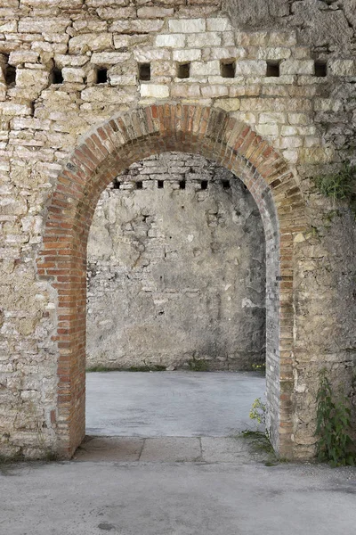 Paredes Pedra Antigo Castelo Medieval — Fotografia de Stock