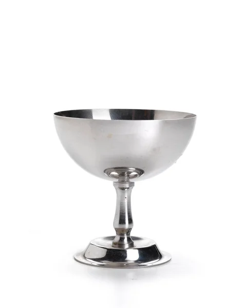 Metal Chalice White Background — Stock Photo, Image