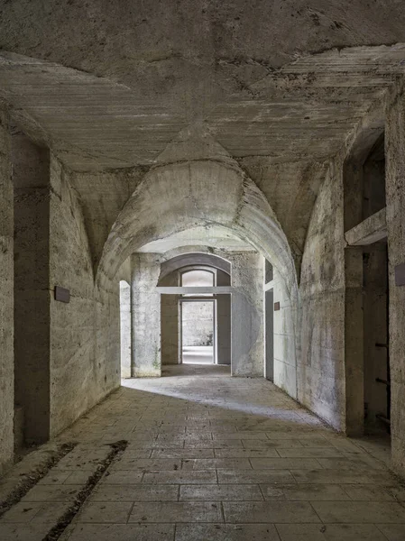Architecture of an ancient concrete fort