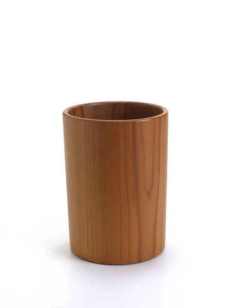 中立的な背景の木の花瓶 — ストック写真